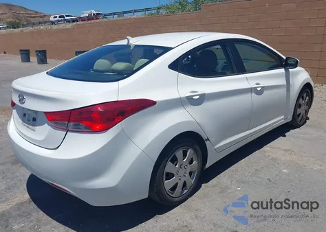 2012 Hyundai Elantra Gls from USA, damaged, VIN 5NPDH4AE1CH131876